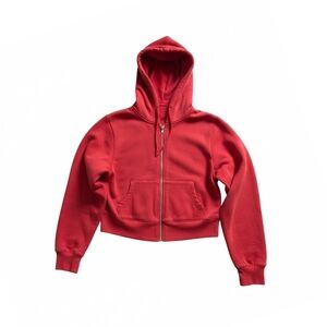 Red Zip-Up Hoodie